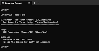 EDR-Freeze: A Tool That Puts EDRs And Antivirus Into A Coma State