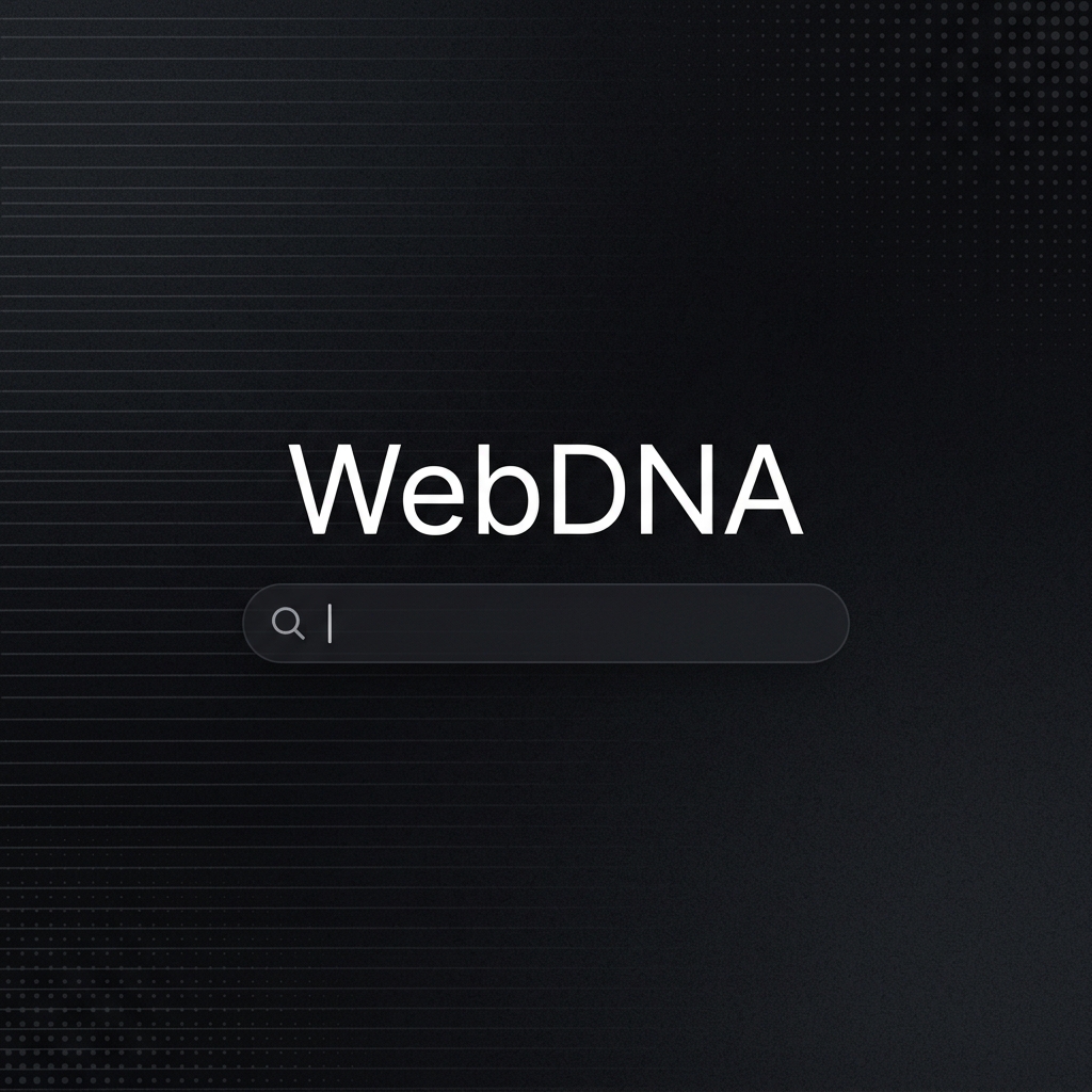 WebDNA website scanner interface